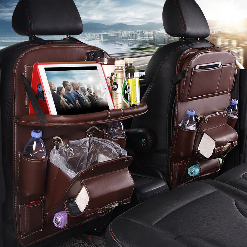 Leather-Style Seat Storage Bag & Organizer