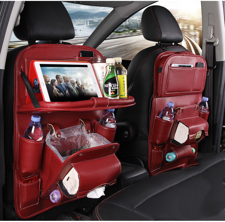Leather-Style Seat Storage Bag & Organizer