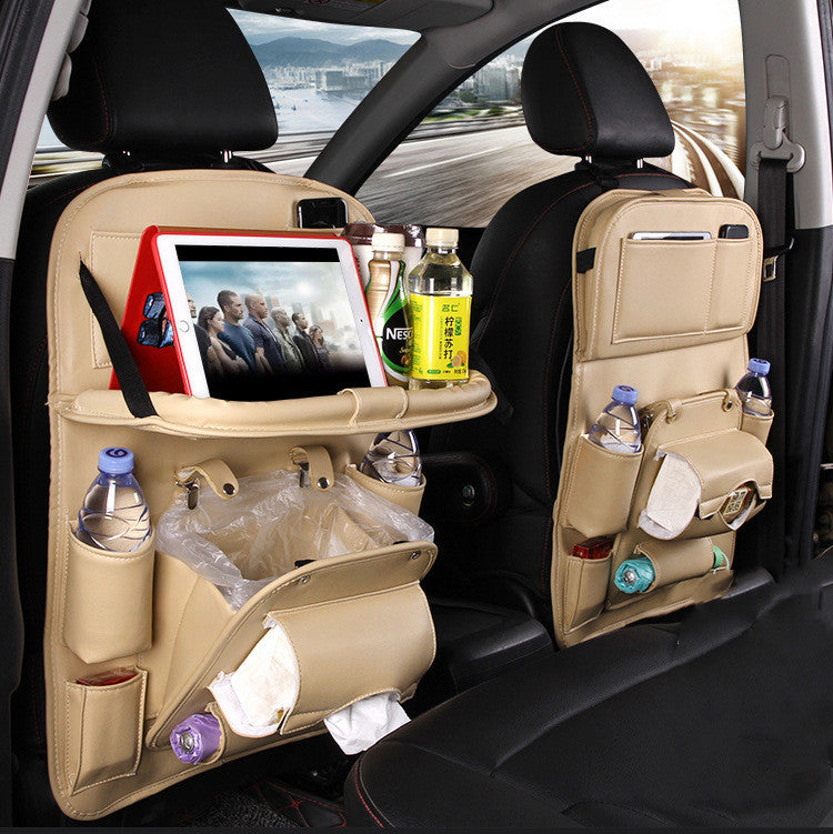 Leather-Style Seat Storage Bag & Organizer