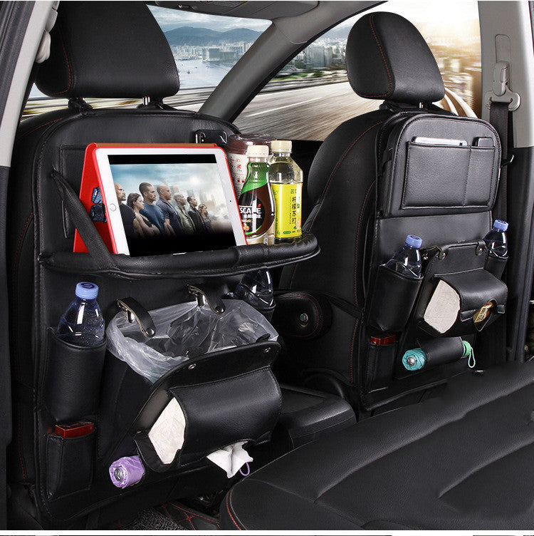 Leather-Style Seat Storage Bag & Organizer