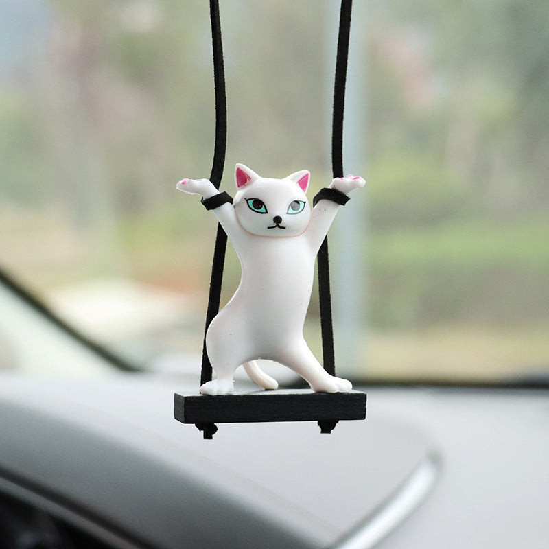 Rearview Mirror Cat Charm