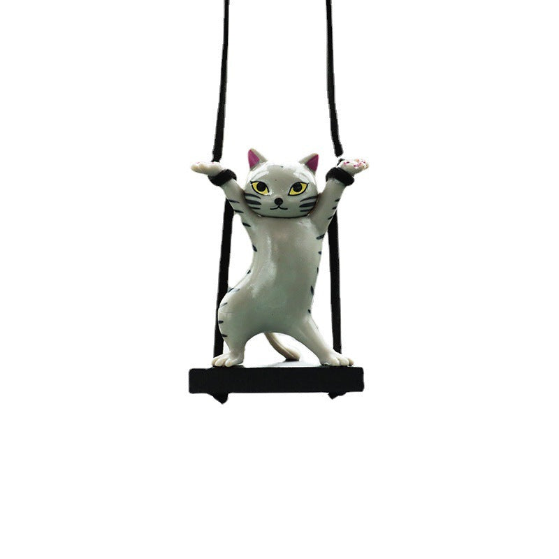 Rearview Mirror Cat Charm