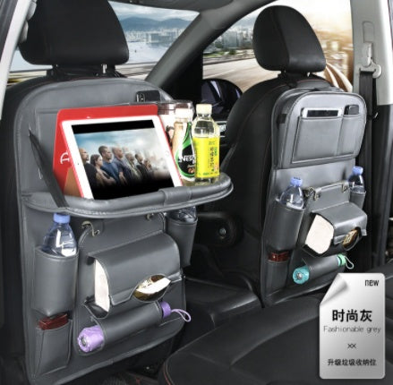 Leather-Style Seat Storage Bag & Organizer