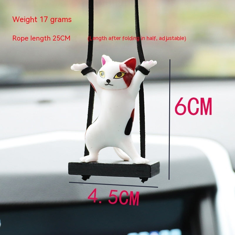 Rearview Mirror Cat Charm