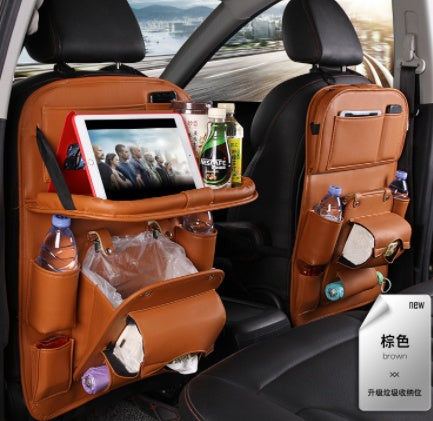 Leather-Style Seat Storage Bag & Organizer