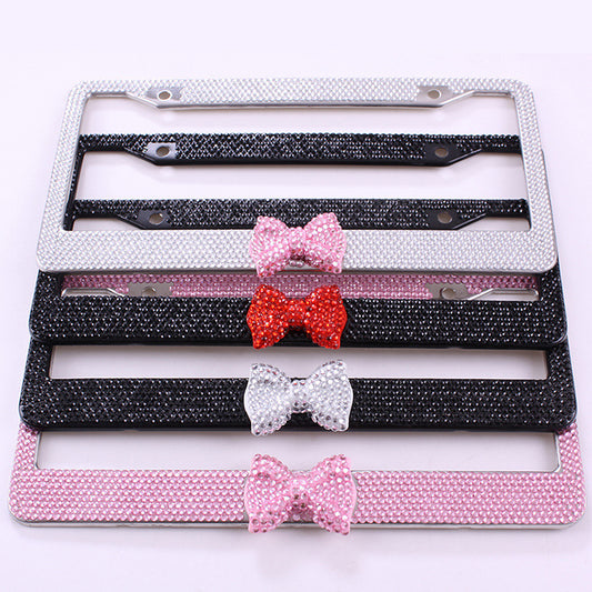 Cute Bow License Plate Frame