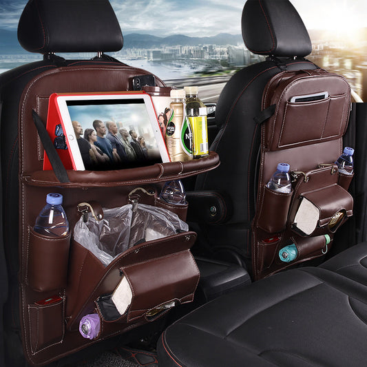 Leather-Style Seat Storage Bag & Organizer