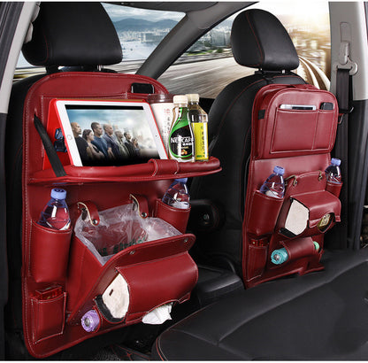 Leather-Style Seat Storage Bag & Organizer