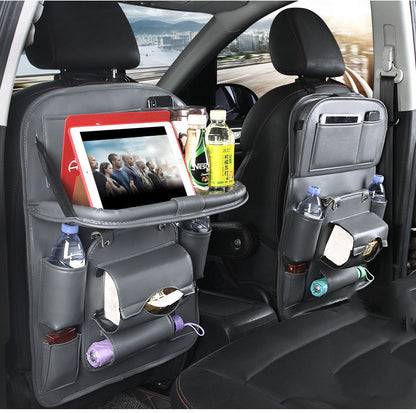 Leather-Style Seat Storage Bag & Organizer