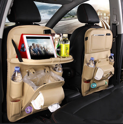 Leather-Style Seat Storage Bag & Organizer
