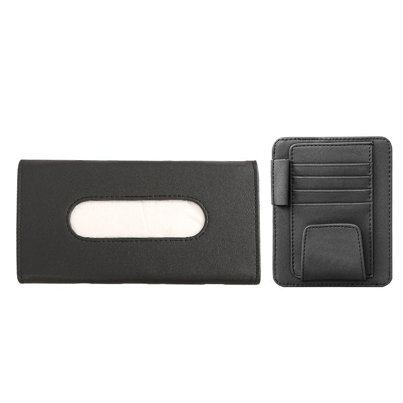 Car Sun Visor Tissue Box With Addition Clip