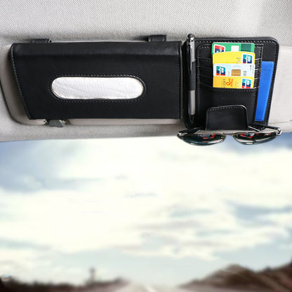 Car Sun Visor Tissue Box With Addition Clip