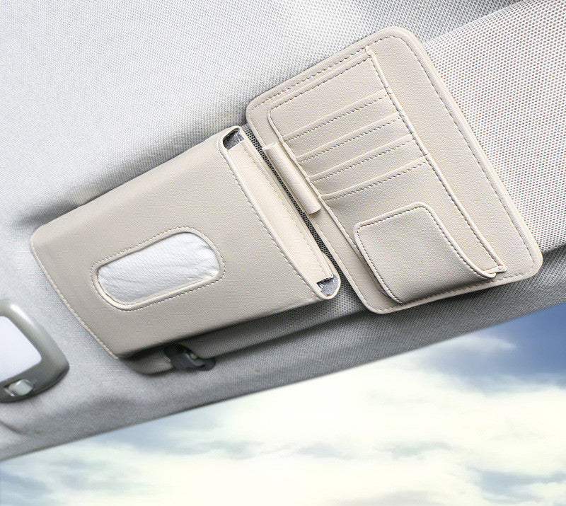 Car Sun Visor Tissue Box With Addition Clip