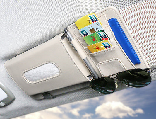 Car Sun Visor Tissue Box With Addition Clip