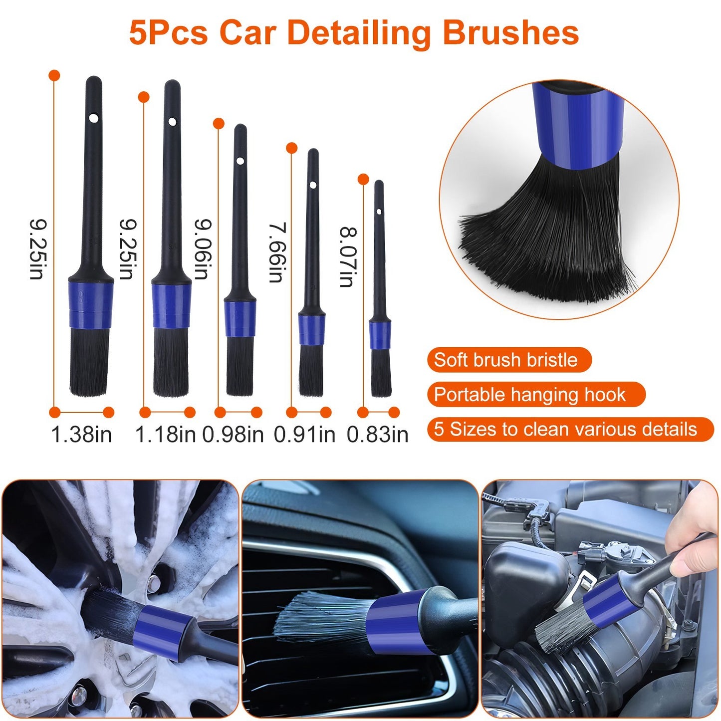 Car Detailing Brush, 26 Piece Kit