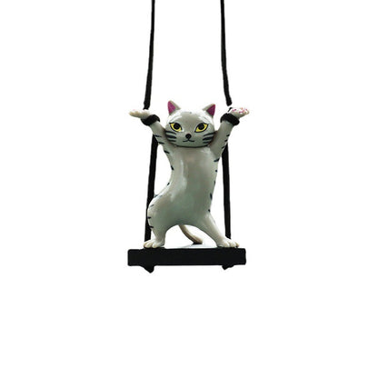 Rearview Mirror Cat Charm