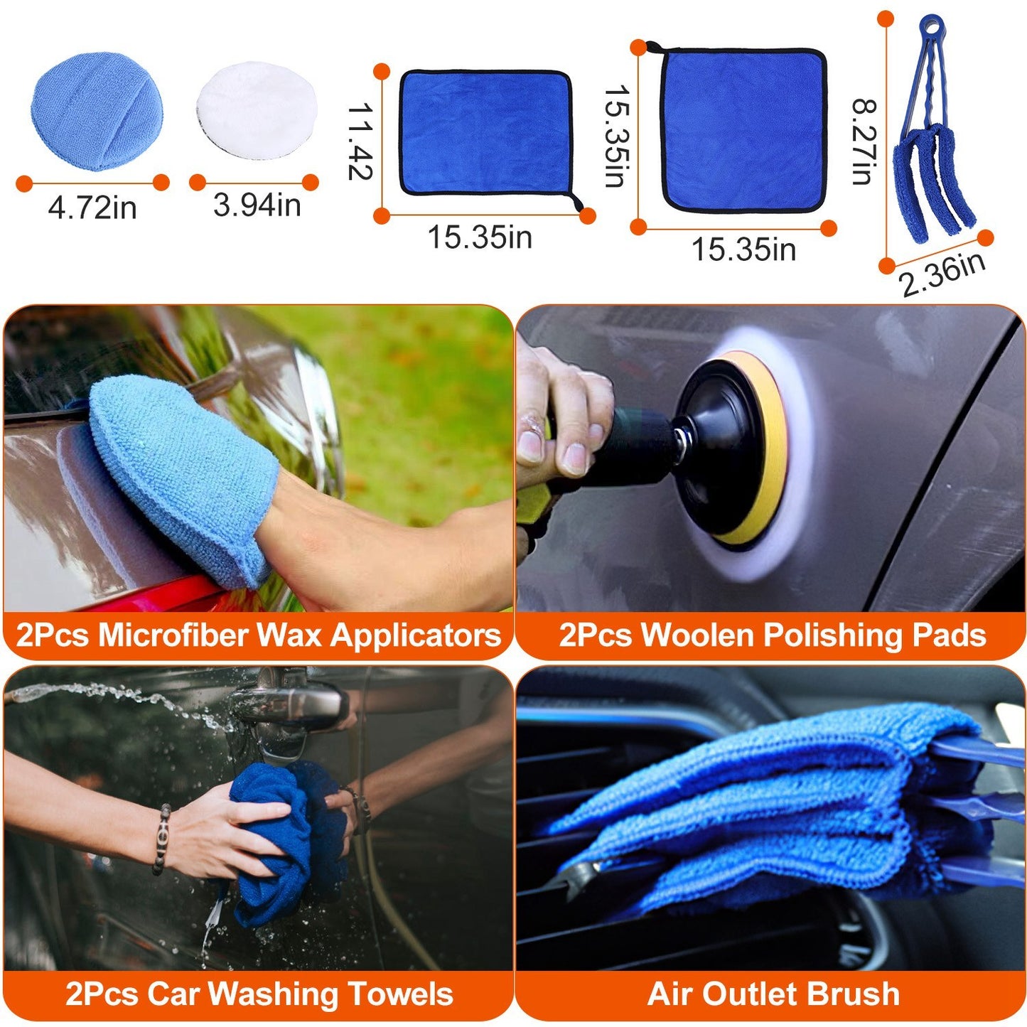 Car Detailing Brush, 26 Piece Kit