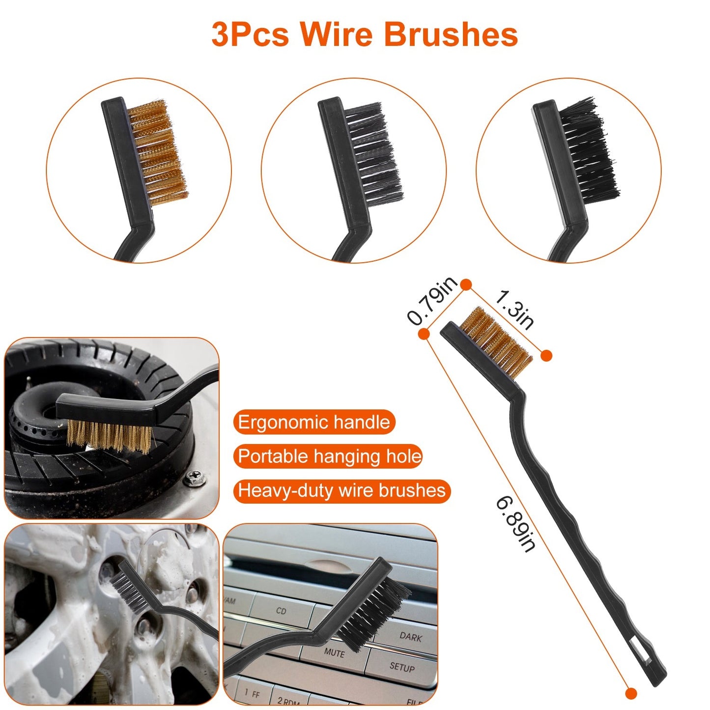 Car Detailing Brush, 26 Piece Kit